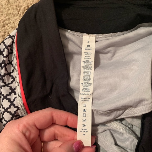 Soul Geo Silver Spoon /Black sz 4 speed shorts - Picture 5 of 9